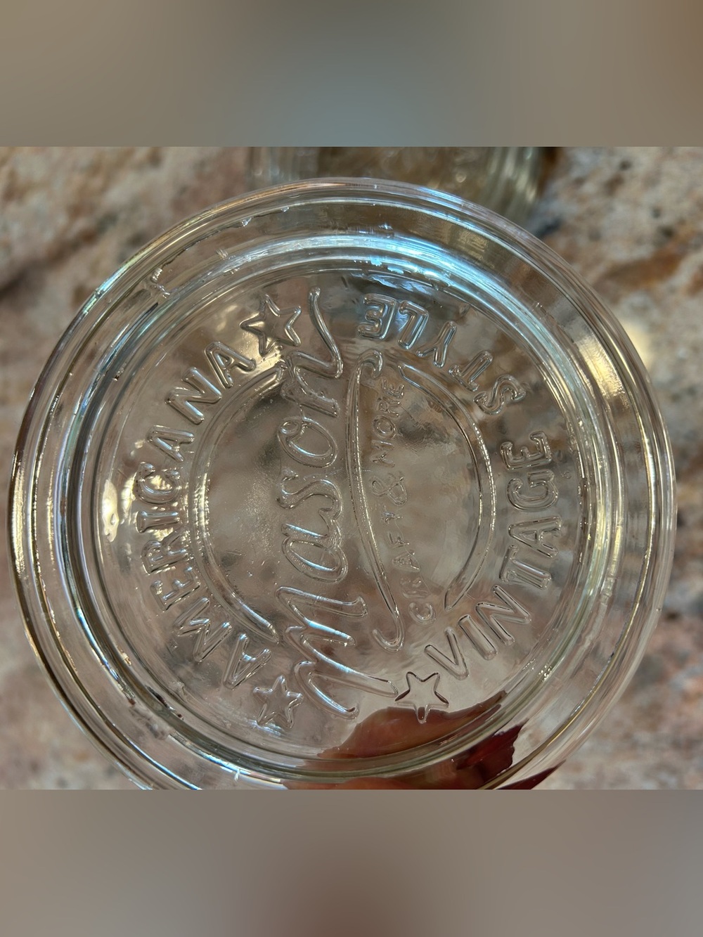 (4)Mason Jar Glass Coasters 4.25” + Vintage Purple Ball Jelly Glass Metal Sealed - Picture 2 of 9